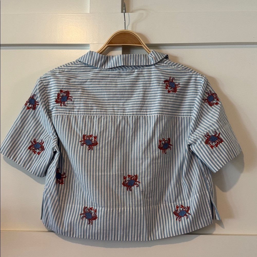 Anthropologie Crab Print shirt - Picture 4 of 4